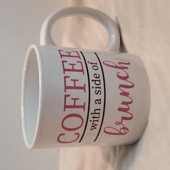 Coffee with a side of brunch Mugs / cups/ coffee cups set of 2 royalnorfolk - Picture 2 of 5